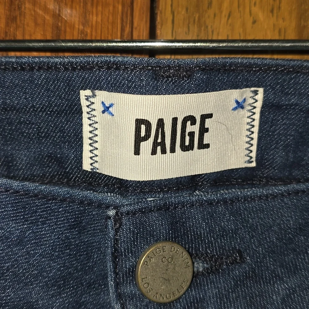 PAIGE Women's Deep Indigo Boot Cut Jeans - Picture 2 of 4